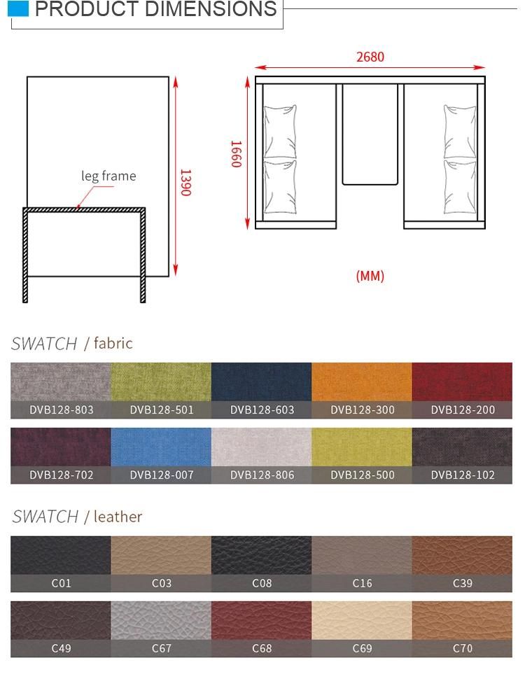 High Quality high Back Modern Luxury Office Lounge Furniture Sofa