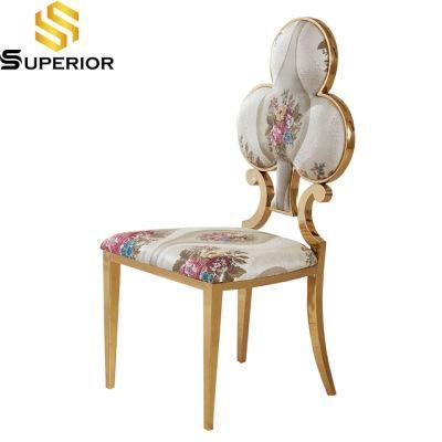 Wonderful Design Gold Wedding Hotel Restaurant Chairs with Poker Back