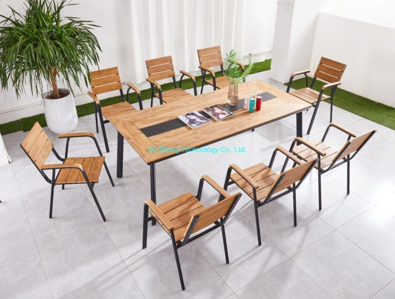 Modern Chinese Garden Aluminum Outdoor Table Factory Direct Polywood Table Top Reclining Comfortable Outdoor Furniture