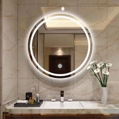 Hot Sale Modern Round LED Backlit Light Waterproof Bathroom Mirror China Factory