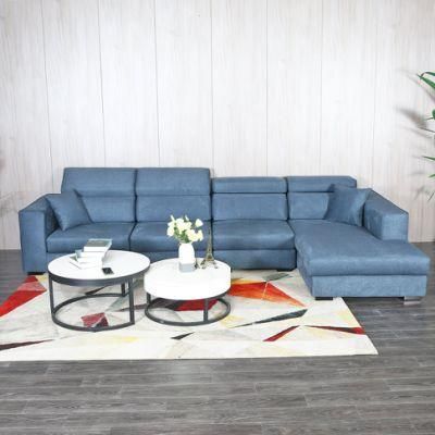 Modern Design Home Living Room Furniture L Shape Leisure Sectional Sofa Set
