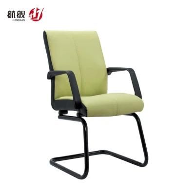 Hot Selling Fashionable Leather Meeting Chair Office Furniture with Bow Foot
