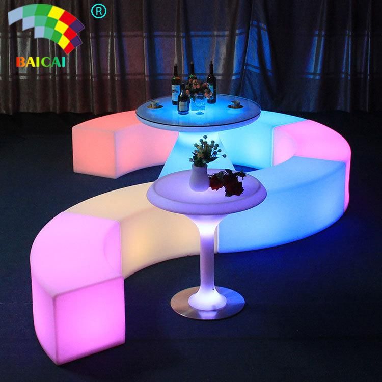 LED Bending Stool Bcr-126c with Light Color Change & Remote Control
