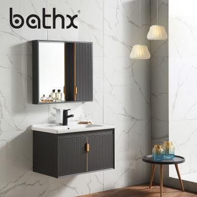 Modern Style Aluminum Mirror Vanity Cabinet Wall-Mounted Cabinet for Home Center Bathroom
