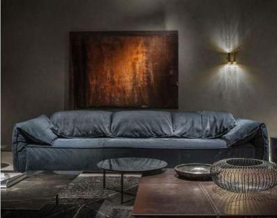 Modern Sofa Set for Living Room Sponge Leather Sofas