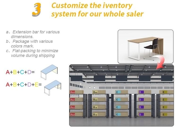 Simple Wholesale Standard Size Modern Organizer Furniture Wood Tables Desk Office for Manager