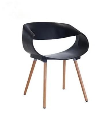 Metal Leg PP Back and Seat Modern Stacking Dinninb Chair