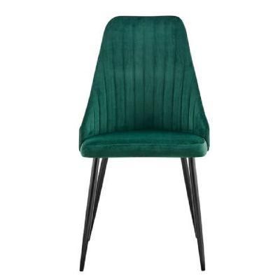 Modern European Style Hotel Dining Chair Leg Velvet Dining Chair