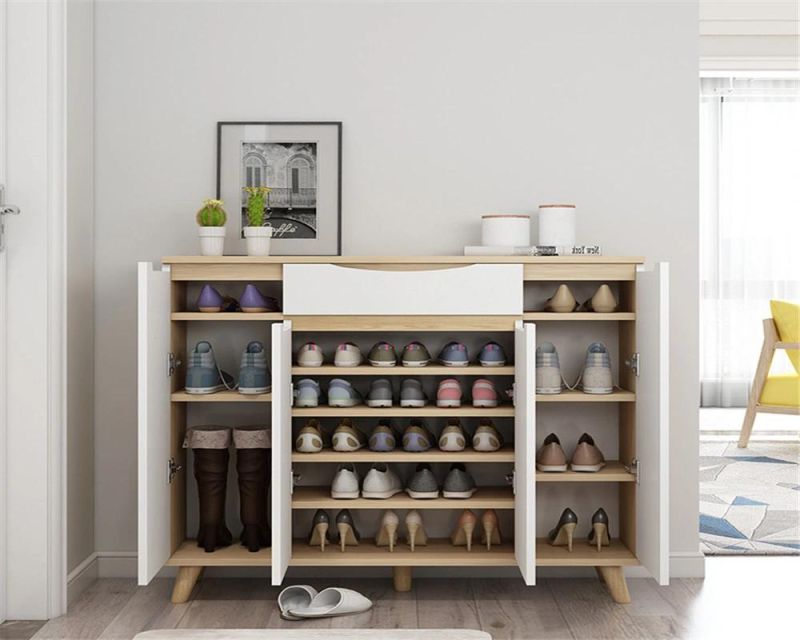 Modern Shoe Cabinet Particle Board Living Furniture