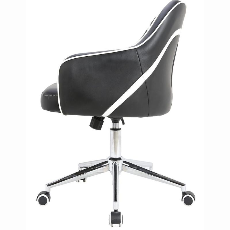 Li&Sung High Quality Modern Black Leather Office Chair