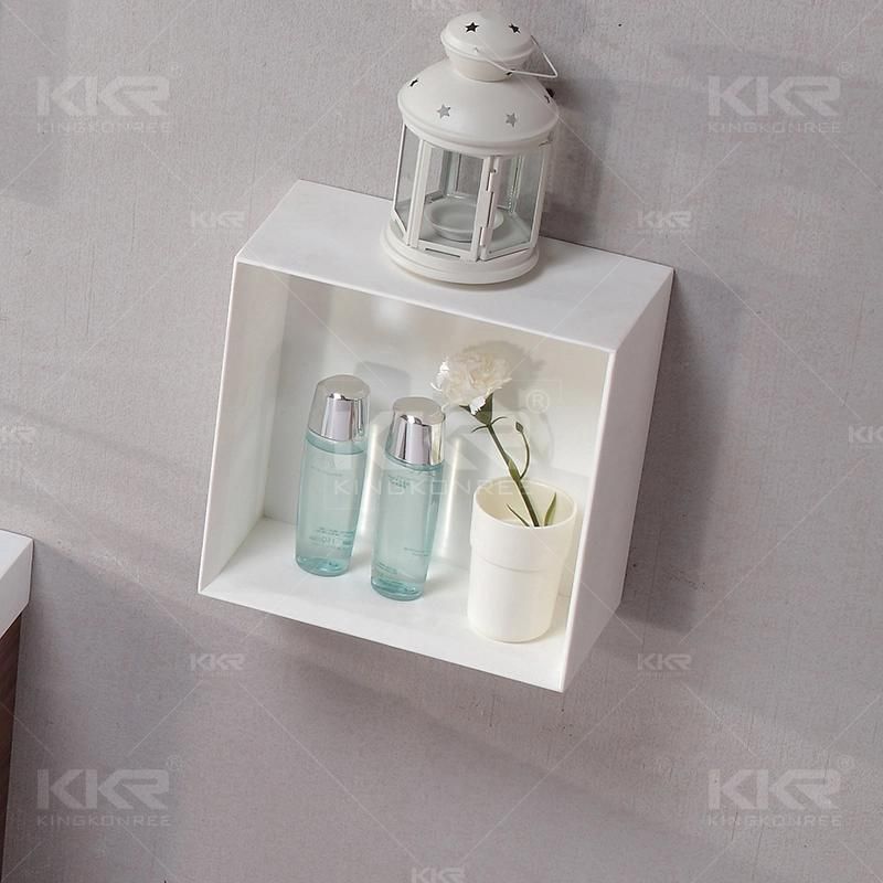 Wall Floating Resin Stone Material Easy Maintaince Shampoo Towel Shelf