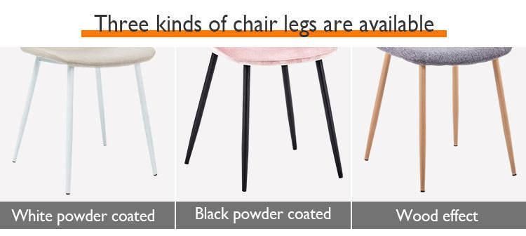 Contemporary Dinner Furniture Fabric Dining Room Black Leg Dining Chair