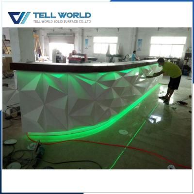Top Design Acrylic Solid Surface Wine Bar Counter (TW-154)