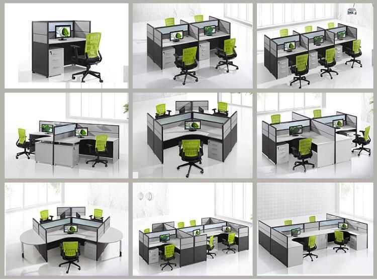 Office Furniture with Composite Wood Desk and Rotary Chair
