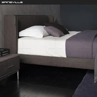 Customized Bedroom Furniture King Size Fabric Headboard Bed Gc1701