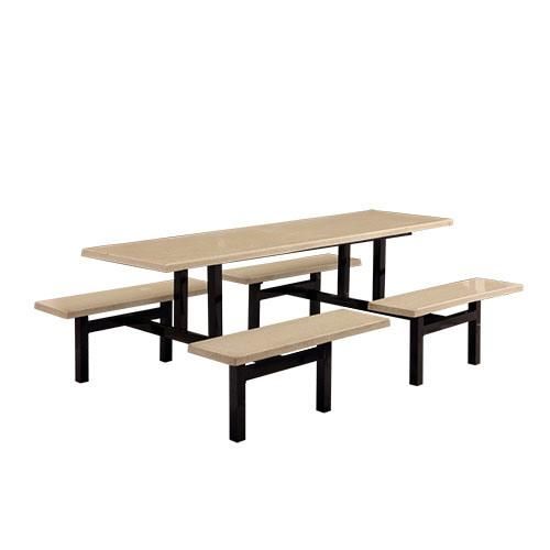 50 Square 4 Seater Cheap Food Court Table and Chair/Fast Food Restaurant Dining Table and Chair/Canteen Furniture