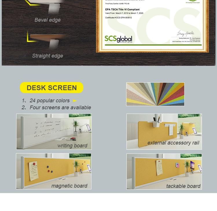 Office Table Design 4 Seater Office Furniture Modern Office Desk Drawers Simple Desk