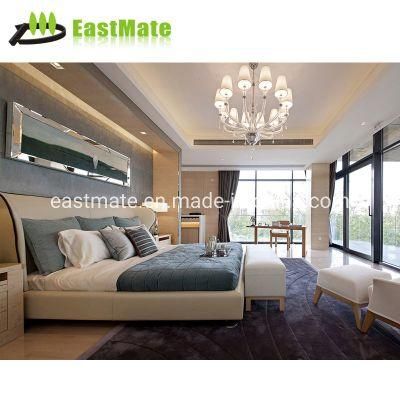 Solid Wood Hotel Room Furniture Paneling Bed Furniture for 5 Star Hotel