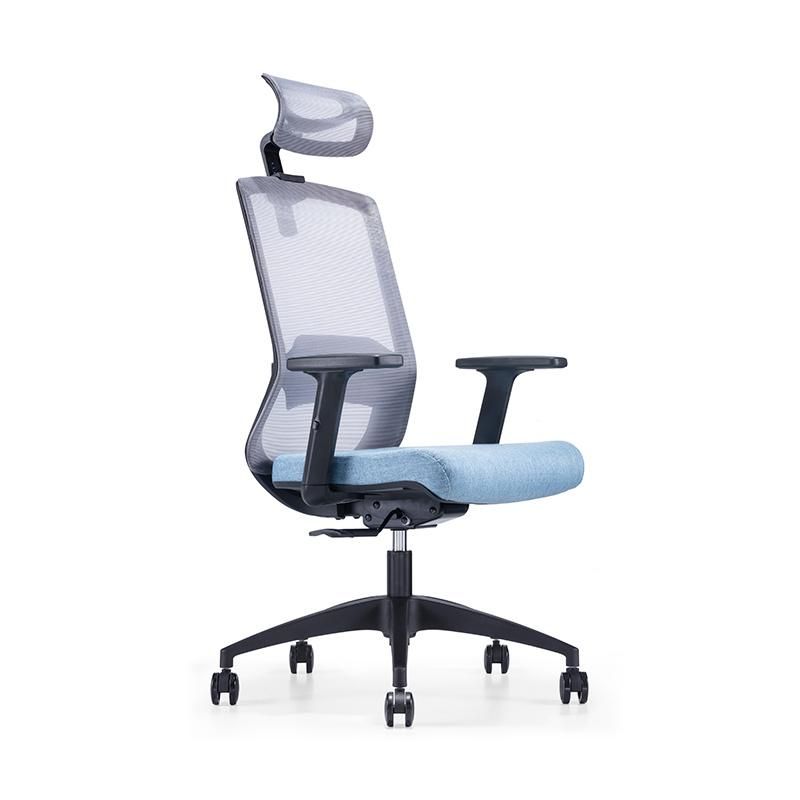 Modern High Back Executive Mesh Office Chair with Headrest