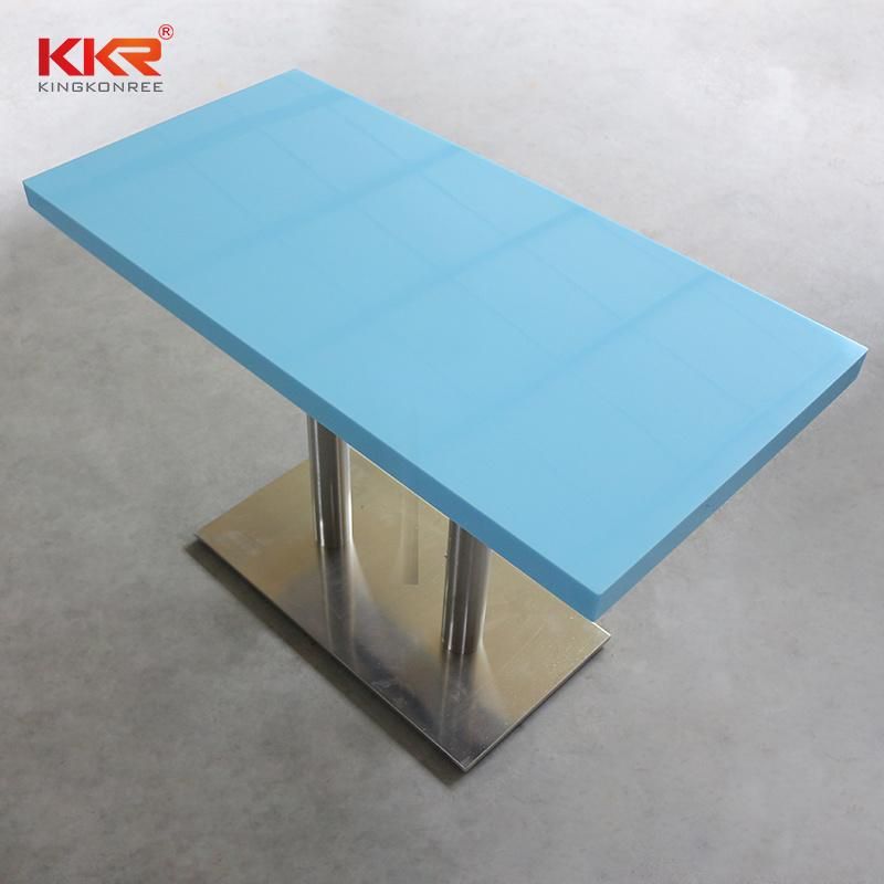 Solid Surface Raw Material Dining Table for Restaurant