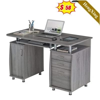 Wholesale Market MDF Table Office Writing Executive Desk with Drawers and Shelf