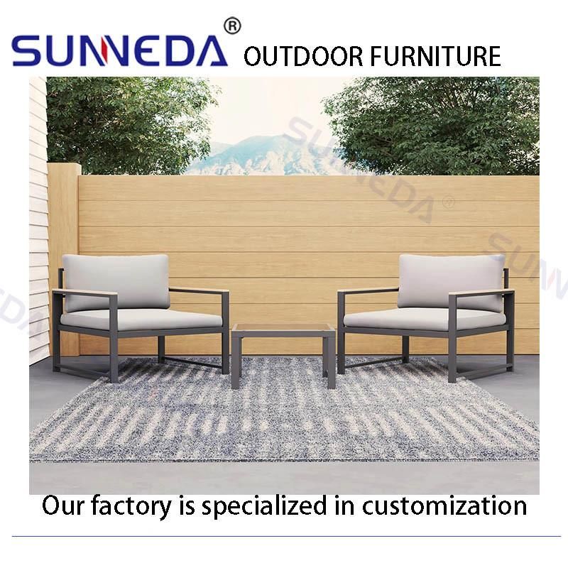 Luxury Waterproof Garden Aluminum Sofa Set Furniture