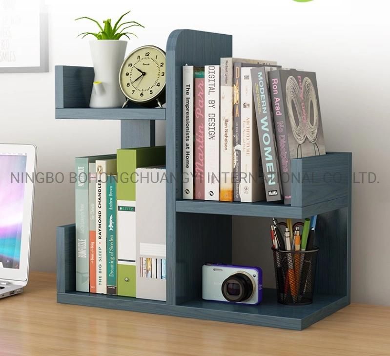 Wooden Desk Organizer Bookcase Bookshelf