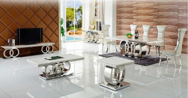 Luxury Home Dining Furniture Restaurant Table with Stone Top