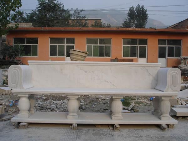 Simple Modern Marble Bench for Outdoor Garden Decoration