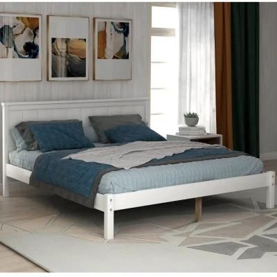 Wooden Bed Frame Headboard/Full Bed Frame/Center Support Foot/Mattress Base