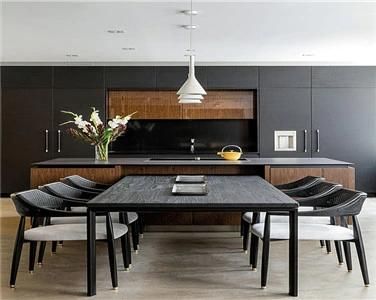 Luxury Custom High End Gray MDF Melamine Kitchen Cabinet