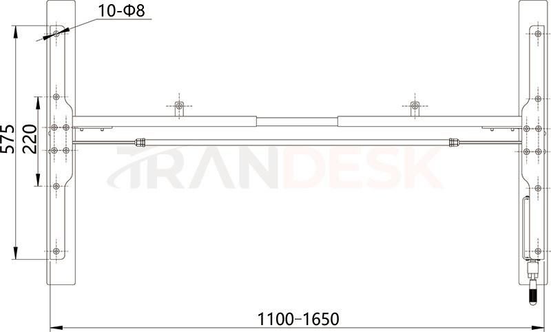 Manual Height Adjustable Standing Desk for Office Furniture