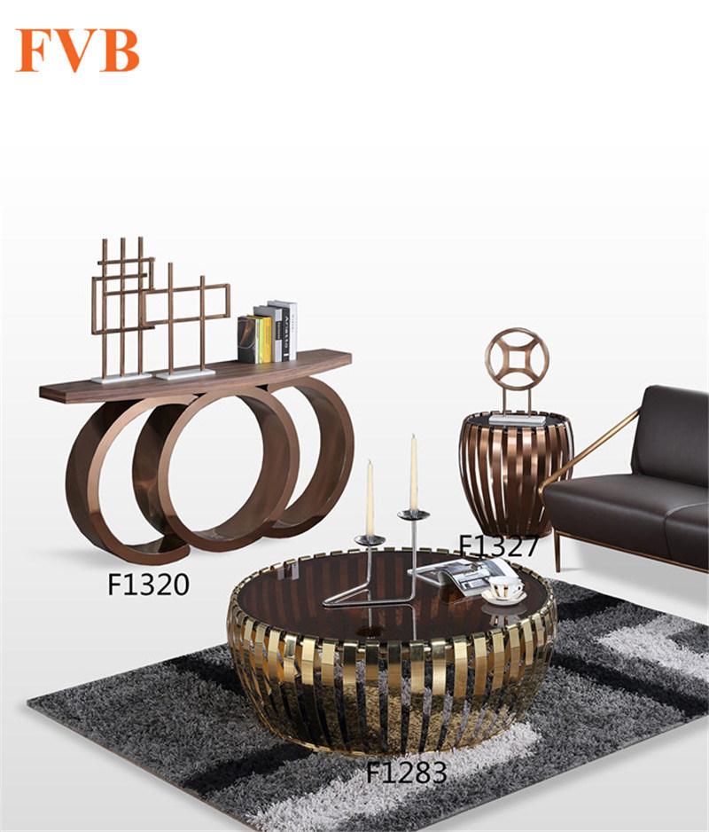 New Fashion Triangle Shape Coffee Table Home Tea Table with Stainless Steel
