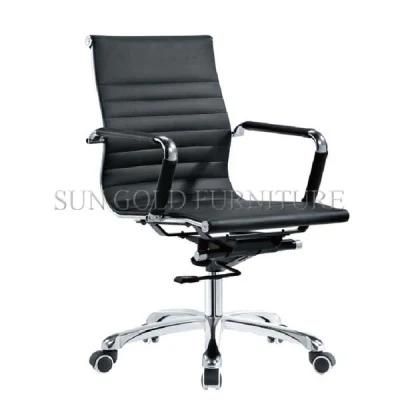 Modern Middle Back Leather Swivel Computeroffice Leather Computer Chair