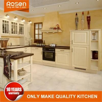 American Style Cream White MDF PVC Multifunctional Kitchen Cabinet