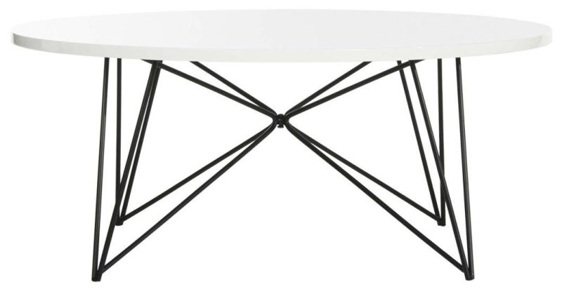 Modern Round Hairpin Coffee Table