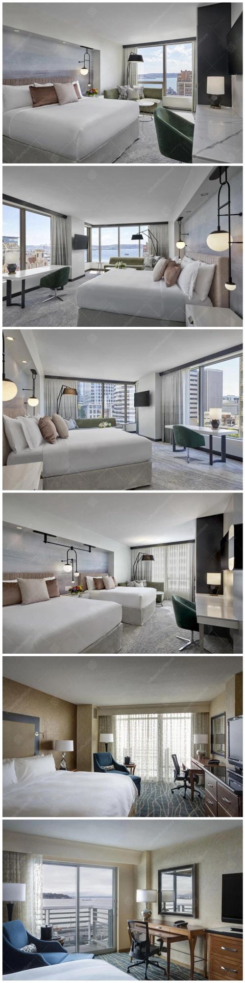 Simple Design Modern Hotel Bedroom Furniture Commercial Hotel Furniture
