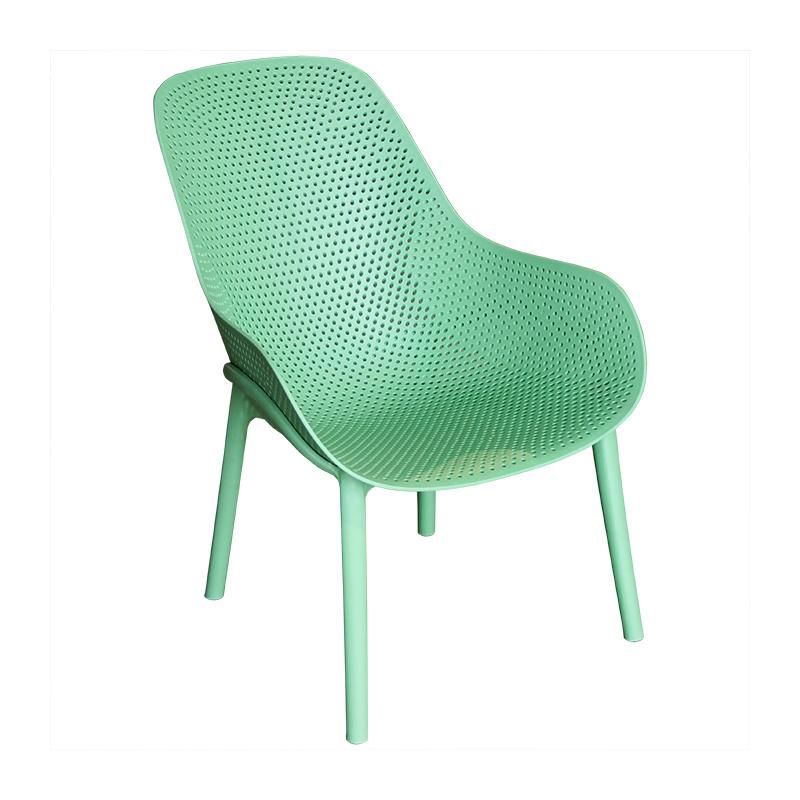 Wholesale Outdoor Furniture Modern Style Garden Furniture Erie Plastic Chair Eco-Friendly PP Lounge Sofa Chair
