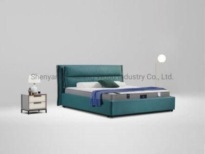 Manufactory Wholesale Bedroom Furniture Leather Bed Frame Modern King Size Queen OEM Factory Price