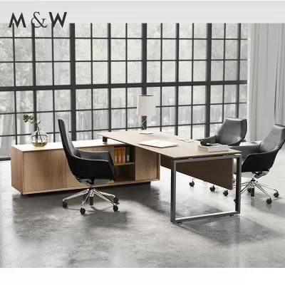 China Foshan Market Wholesale Home Modern Wooden Computer Office Furniture Desk Executive Table