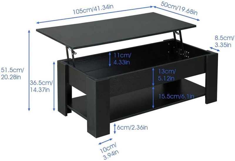 Modern White Cocktail Table Coffee Table Coffee Cabinet for Living Room