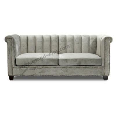 Modern Sinple Pleated Back Sofa Hotel Lobby Sofa Hallway Sofa