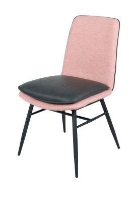 Modern Hot Sale Style Simple Design Hotel Restaurant Cafe Shop Furniture Fabric PU Leather Dining Chair