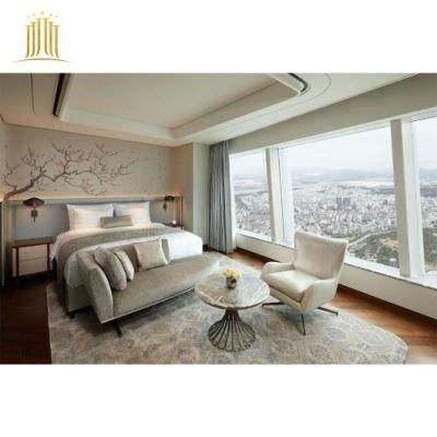 China Popular Modern 5 Star Bedroomset Hotel Soild Wood Furniture Set for Sale