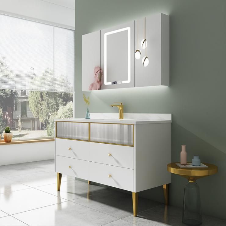 Rock Board Modern Simple Light Luxury Bathroom Cabinet