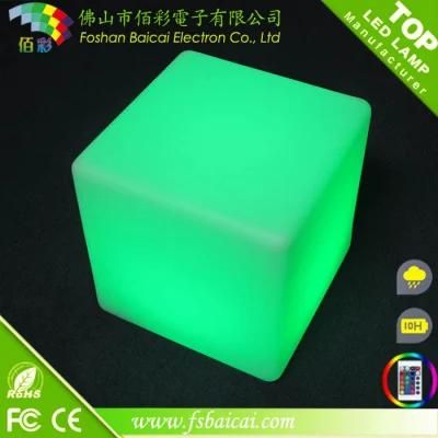 Waterproof Cube Square LED Lighting Chair/LED Furniture/LED Cube Home Bar Furniture