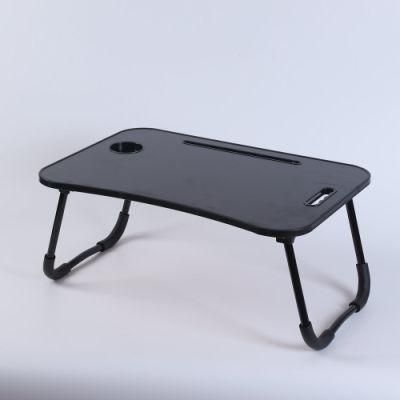 Wholesale Folding Black Home Wooden Laptop Desk with Metal Leg