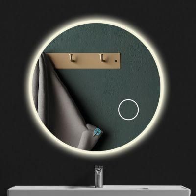 Hotel Bathroom Mirror with LED Lights Smart Touch Anti Fog with Magnify