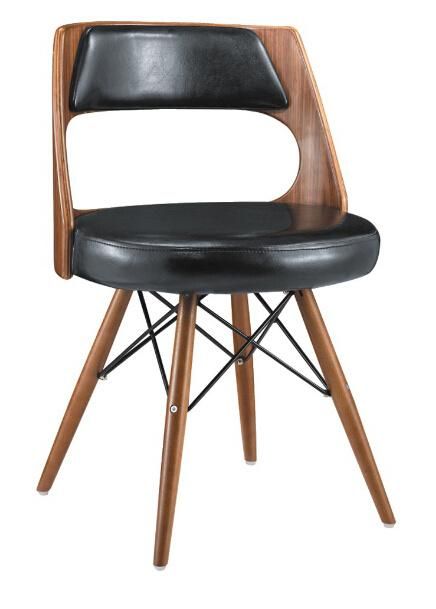 New Design Wooden Leather Leisure Coffee Chair Stool (SZ-LCF149)