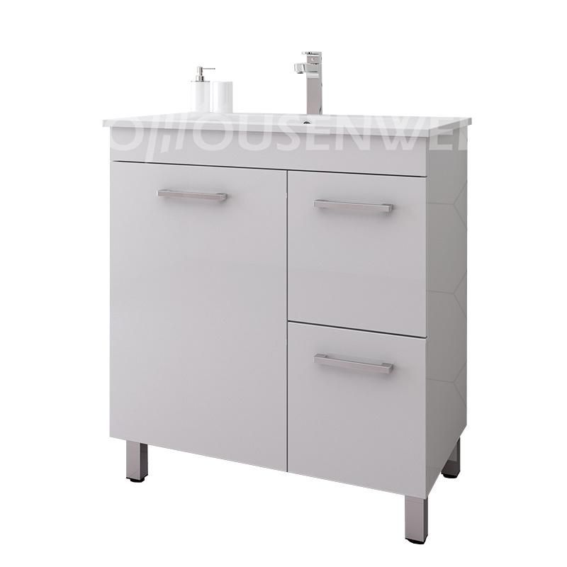 Knock Down Paint Washbasin Cabinet Plastic Home Bathroom Room Furniture